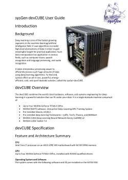 sysGen devCUBE User Guide Introduction Background Deep