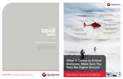 Opus Suite Brochure