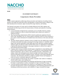 Comprehensive Obesity Prevention