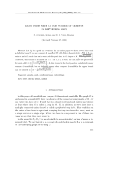 LIGHT PATHS WITH AN ODD NUMBER OF VERTICES IN