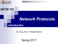 Signaling and Network Control