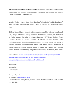 LP paper results clear - Leicester Research Archive