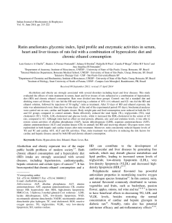 Rutin ameliorates glycemic index, lipid profile and enzymatic