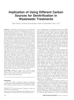 Implication of Using Different Carbon Sources for
