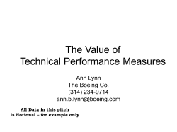 Technical Performance Measures