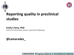 CAMARADES: Bringing evidence to translational medicine