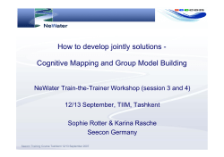 Cognitive Mapping and Group Model Building