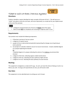 Biology 30 Unit 1: Systems Regulating Change in Human Organisms