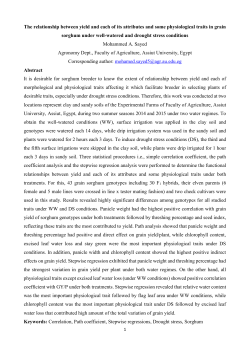 The relationship between yield and each of its attributes and some