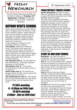 3rd December 2010 - Newchurch Primary School