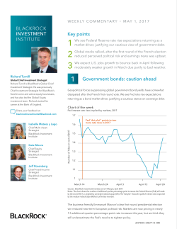 Key points Government bonds: caution ahead