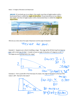 Example 1: Suppose your school is building a stage. The stage will
