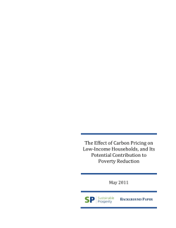 Carbon pricing, social equity and poverty reduction