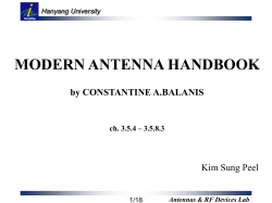 MODERN ANTENNA HANDBOOK by CONSTANTINE A.BALANIS