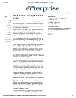 Fremont Weir parking lot remains closed