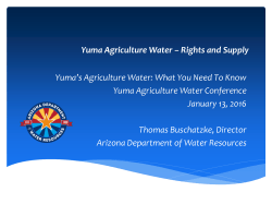 Yuma Agriculture Water