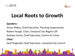 Local Roots to Growth - Society of Local Authority Chief Executives