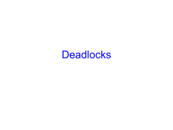 Deadlocks - Cornell Computer Science