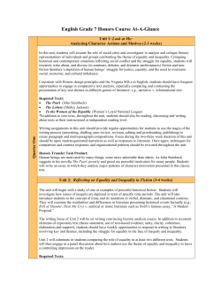 English Grade 7 Honors Course At-A