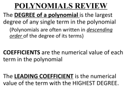 Polynomials