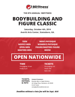 BODYBUILDING AND FIGURE CLASSIC OPEN NATIONWIDE