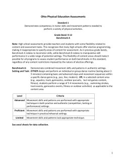 Ohio Physical Education Assessments