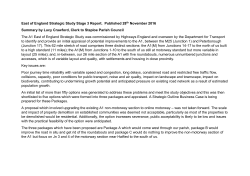 LC Summary of A1 East Strategic Study Stage 3 Report