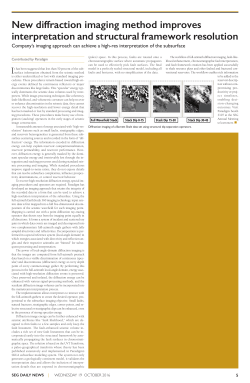 New diffraction imaging method improves interpretation