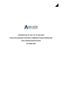 corporation of the city of adelaide