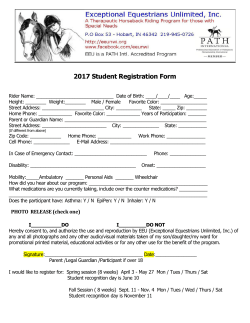2017 Registration Packet