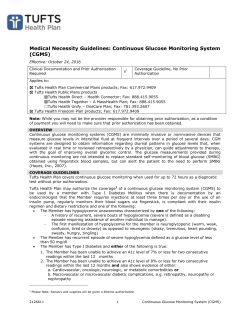Continuous Glucose Monitoring System