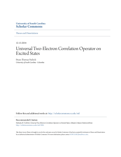 Universal Two-Electron Correlation Operator on Excited States