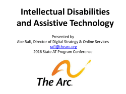 Abe Rafi-The Arc - Association of Assistive Technology Act Programs