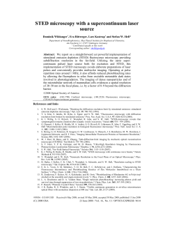 STED microscopy with a supercontinuum laser source