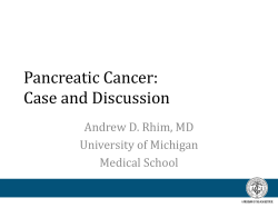 Pancreatic Cancer