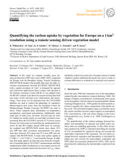 Quantifying the carbon uptake by vegetation for Europe on a 1 km&sup2;