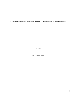 CO2 Vertical Profile Constraints from OCO and