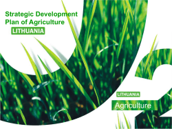 Strategic Development Plan of Agriculture