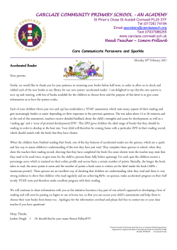 Accelerated Reader - Carclaze Community Primary School