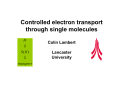 Controlled electron transport through single molecules
