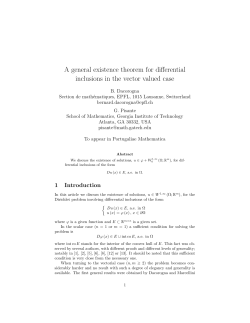 A general existence theorem for differential inclusions in the