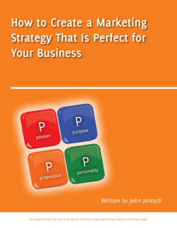 How to Create a Marketing Strategy That Is Perfect for Your Business