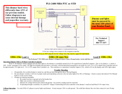 PLS 2400 MR4 PTC or STD 0-10v low voltage wires connect to the