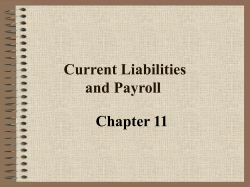 Current Liabilities and Payroll