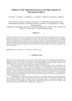 Influence of the fabrication process on the light emission of