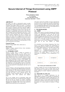Secure Internet of Things Environment using