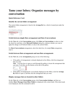 Tame your Inbox: Organize messages by conversation