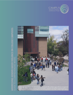 addressing gender-based violence on college campuses