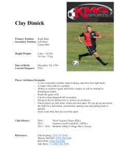 Clay Dimick - KMG Sports Management