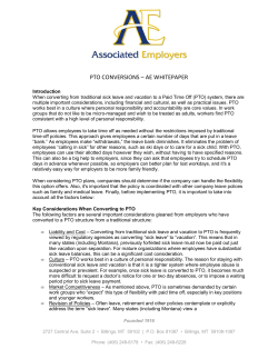pto conversions &ndash; ae whitepaper